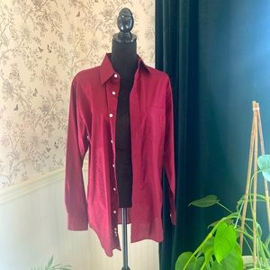 Burgundy Men’s Dress Shirt.